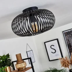 Plafonnier Oravi Noir, 1 lumière