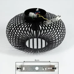 Plafonnier Oravi Noir, 1 lumière