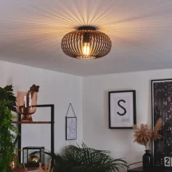 Plafonnier Oravi Noir, 1 lumière