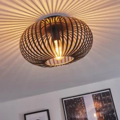 Plafonnier Oravi Noir, 1 lumière