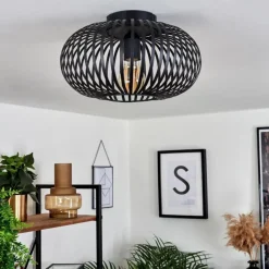 Plafonnier Oravi Noir, 1 lumière