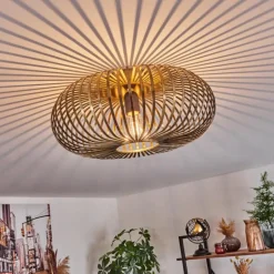 Plafonnier Oravi Vieux laiton, 1 lumière