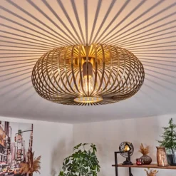 Plafonnier Oravi Vieux laiton, 1 lumière