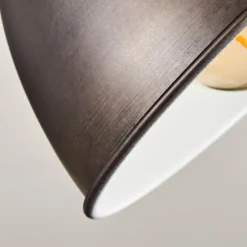 Plafonnier Orny Brun, Bois clair, 3 lumières