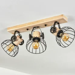 Plafonnier Orny Brun, Écru, 3 lumières