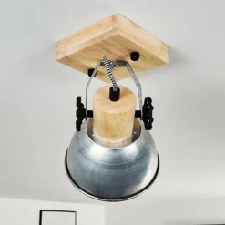 Plafonnier Orny Brun, Zingué, 1 lumière