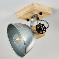 Plafonnier Orny Brun, Zingué, 1 lumière