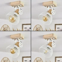 Plafonnier Orny Écru, Blanc, 1 lumière