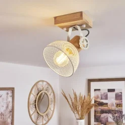 Plafonnier Orny Écru, Blanc, 1 lumière