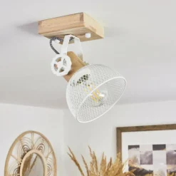 Plafonnier Orny Écru, Blanc, 1 lumière