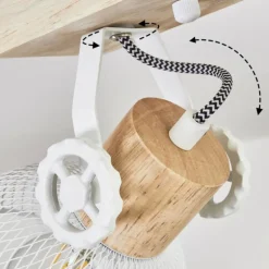 Plafonnier Orny Écru, Blanc, 2 lumières