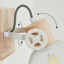 Plafonnier Orny Écru, Blanc, 1 lumière