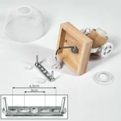 Plafonnier Orny Écru, Blanc, 1 lumière