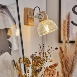 Plafonnier Orny Écru, Blanc, 1 lumière