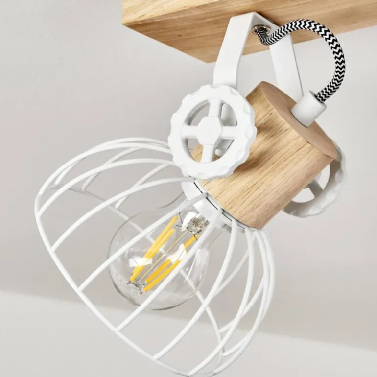 Plafonnier Orny Écru, Blanc, 3 lumières