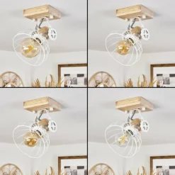 Plafonnier Orny Écru, Blanc, 1 lumière