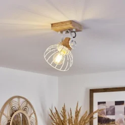 Plafonnier Orny Écru, Blanc, 1 lumière