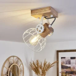 Plafonnier Orny Écru, Blanc, 1 lumière