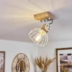 Plafonnier Orny Écru, Blanc, 1 lumière