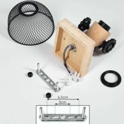 Plafonnier Orny Écru, Noir, 1 lumière