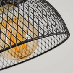 Plafonnier Orny Écru, Noir, 1 lumière