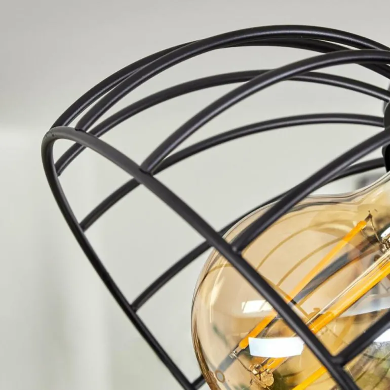 Plafonnier Orny Écru, Noir, 2 lumières