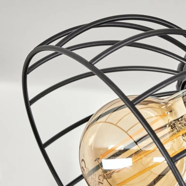 Plafonnier Orny Écru, Noir, 3 lumières