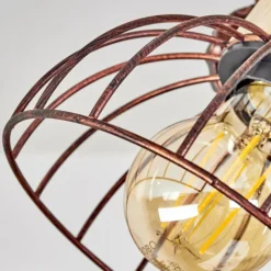 Plafonnier Orny Écru, Rouille, 4 lumières