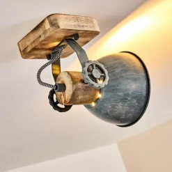 Plafonnier Orny Gris, 1 lumière