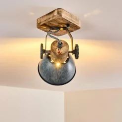 Plafonnier Orny Gris, 1 lumière