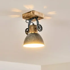 Plafonnier Orny Gris, 1 lumière