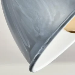 Plafonnier Orny Gris, Bois clair, 3 lumières