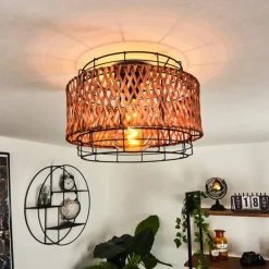 Plafonnier Otta Noir, 1 lumière