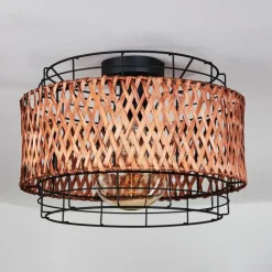 Plafonnier Otta Noir, 1 lumière