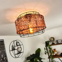 Plafonnier Otta Noir, 1 lumière