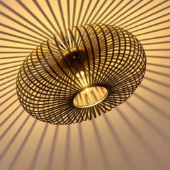 Plafonnier Ovari Noir, 1 lumière