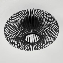 Plafonnier Ovari Noir, 1 lumière