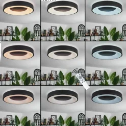 Plafonnier Palanko LED Blanc, 1 lumière, Télécommandes