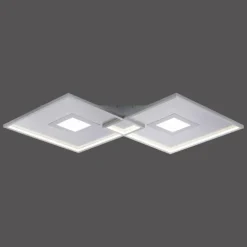 Plafonnier Paul Neuhaus AMARA LED Nickel mat, 1 lumière, Télécommandes