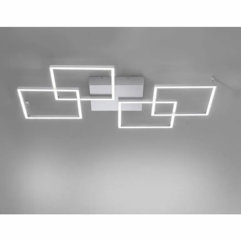 Plafonnier Paul Neuhaus INIGO LED Acier inoxydable, 4 lumières