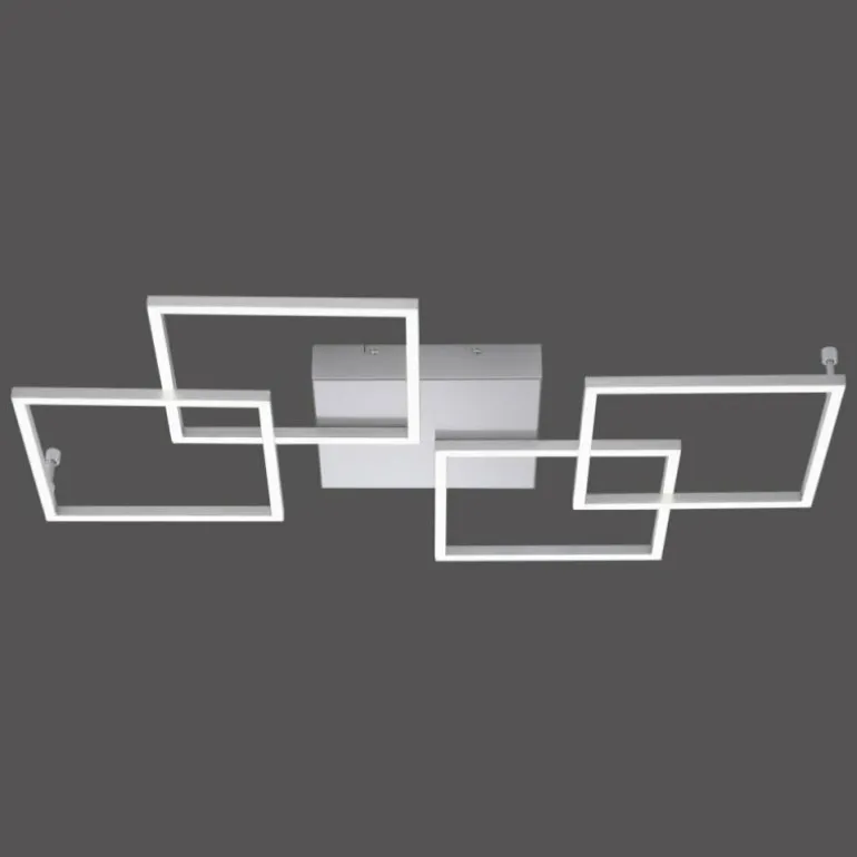 Plafonnier Paul Neuhaus INIGO LED Acier inoxydable, 4 lumières
