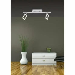 Plafonnier Paul Neuhaus INIGO LED Acier inoxydable, 2 lumières