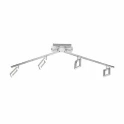 Plafonnier Paul Neuhaus INIGO LED Acier inoxydable, 4 lumières