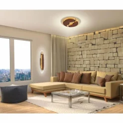 Plafonnier Paul Neuhaus NEVIS LED Rouille, 1 lumière