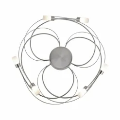 Plafonnier Paul Neuhaus NELIA LED Acier inoxydable, 6 lumières