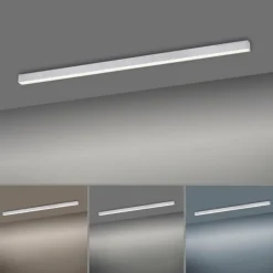 Plafonnier Paul Neuhaus PURE-LINES LED Aluminium, 1 lumière, Télécommandes