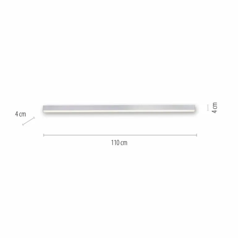 Plafonnier Paul Neuhaus PURE-LINES LED Aluminium, 1 lumière, Télécommandes