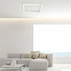 Plafonnier Paul Neuhaus PURE-LINES LED Aluminium, 1 lumière, Télécommandes