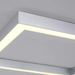 Plafonnier Paul Neuhaus PURE-LINES LED Aluminium, 1 lumière, Télécommandes