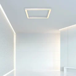 Plafonnier Paul Neuhaus PURE-LINES LED Aluminium, 1 lumière, Télécommandes